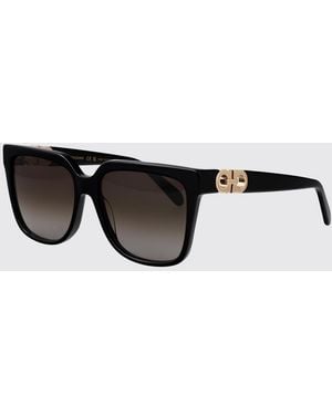 Ferragamo Rectangular Cat-Eye Sunglasses - Black