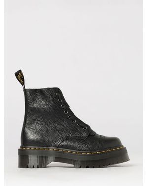 Dr. Martens Botas Con Plataforma Sinclair De En Piel Martillada - Negro