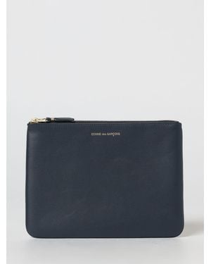 Comme des Garçons Leather Pouch - Blue