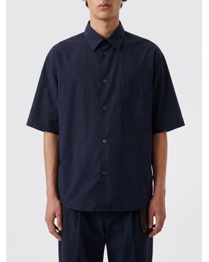 Studio Nicholson Cotton Bowling Shirt - Blue