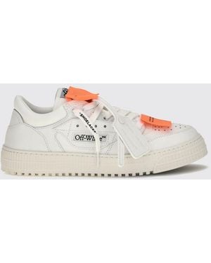 Off-White c/o Virgil Abloh 3.0 Court Grained Calfskin Low Top Trainers - White