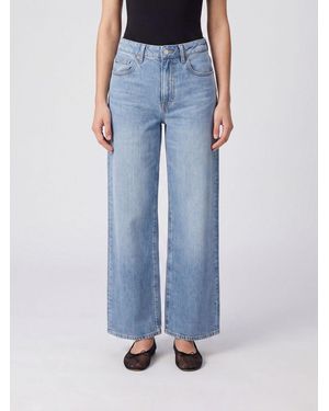 Jeanerica Belem High-Waisted Wide-Leg Jeans - Blue