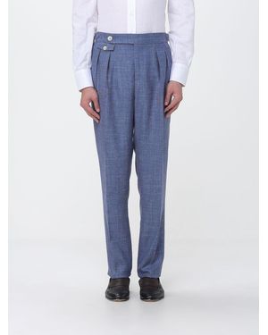 Brunello Cucinelli Sartorial Virgin Wool Blend Trousers - Blue
