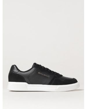 Just Cavalli Leather Low Top Trainers - Black