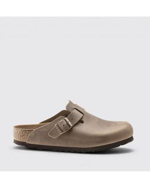 Birkenstock Boston Oiled Leather Mules - Brown
