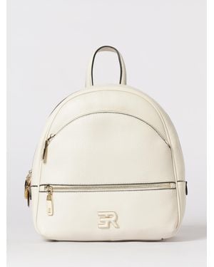 ERMANNO FIRENZE Grained Synthetic Leather Backpack - Natural
