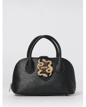 Just Cavalli Grained Synthetic Leather Bag - Black