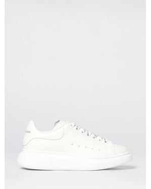 McQueen Oversized Leather Trainers - White