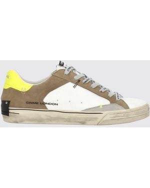 Crime London Deconstructed Leather Trainers - Natural