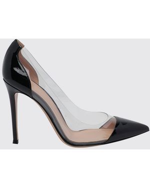 Gianvito Rossi Pumps Aus Lackleder Und Pvc Mit Stiletto-Absatz Und Mandelförmiger Spitze - Mettallic