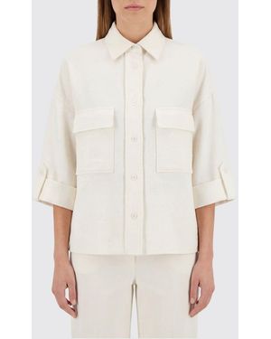 Eleventy Linen Blend Shirt - White
