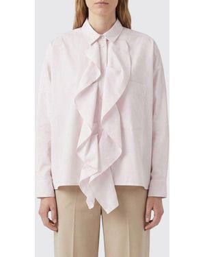 MEIMEIJ Cotton Shirt With Ruffles - Pink