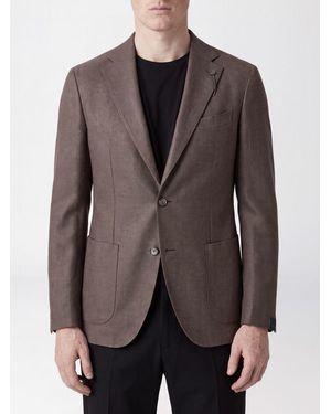 Santaniello Classic Single-Breasted Blazer - Brown