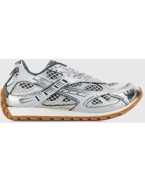 Bottega Veneta Orbit Sneakers Aus Technischem Mesh Im Bicolor-Design - Weiß