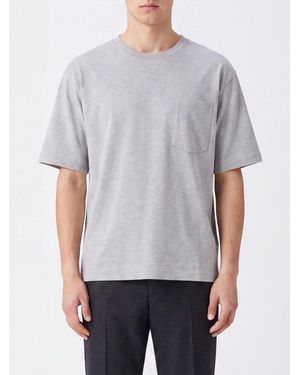 Dries Van Noten Camiseta De Algodón - Gris