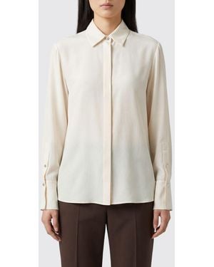 Liu Jo Long-Sleeved Viscose Shirt With French Collar - White