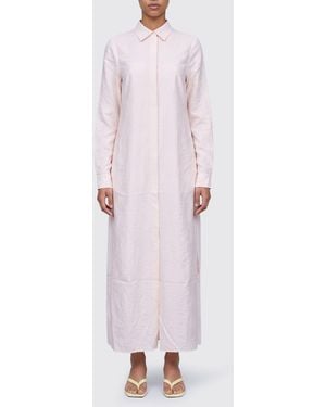 TOTEME Silk Blend Shirt Dress - Pink