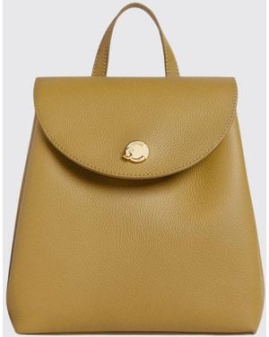 Coccinelle Grained Leather Backpack - Natural
