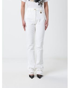 Elisabetta Franchi Stretch Denim Slim Fit Jeans - White