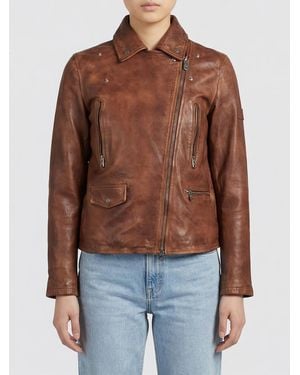 Peuterey Leather Jacket - Brown