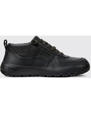 Camper Bottes D'Extérieur Peu Serra En Cuir Et Gore-Tex Avec Semelle Vibram - Noir