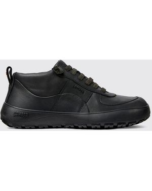 Camper Peu Serra Leather And Gore-Tex Outdoor Boots With Vibram Sole - Black