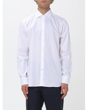 Brooksfield Lässiges Hemd Aus Baumwollpopeline Mit Button-Down-Kragen - Weiß