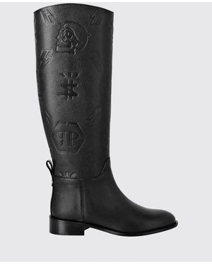 Philipp Plein Knee-High Boots - Black