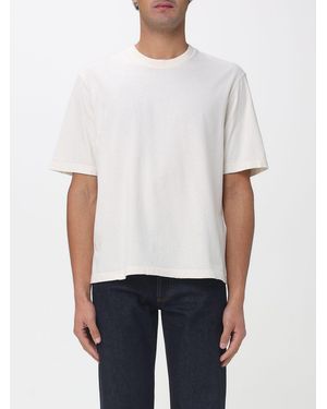Golden Goose Relaxed Fit Cotton Jersey T-Shirt With Logo Patch - White