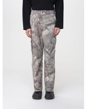 Represent Camouflage Print Cotton Cargo Trousers - Black
