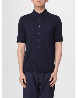 Kangra Knit Polo Shirt - Blue