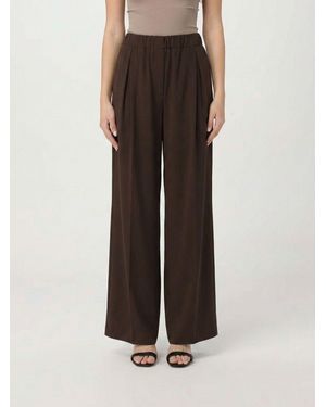 Jil Sander Wide-Leg Viscose Trousers - Brown