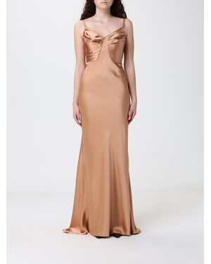 Elisabetta Franchi Satin Dress - White