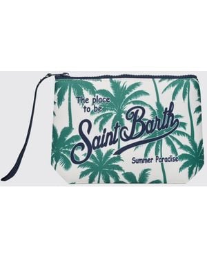 MC2 Saint Barth Aline Striped Polyester Pouch - Green