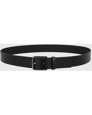 HUGO Leather Belt With Pin Buckle - White