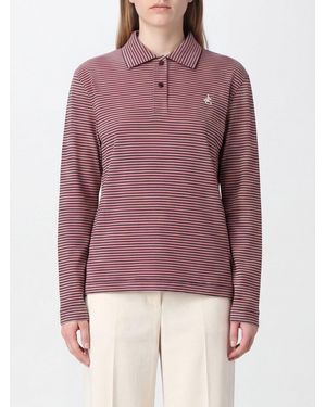 Jil Sander Striped Long-Sleeved Cotton Polo Shirt With Embroidered Logo On Collar