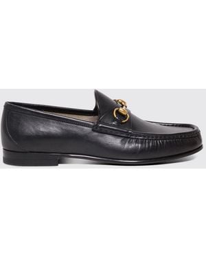 Gucci Penny-Loafer Aus Kalbsleder Mit Horsebit-Detail Und Runder Kappe - Weiß