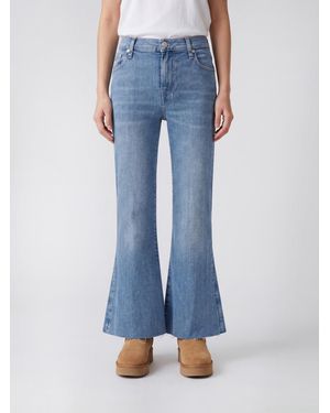 7 For All Mankind Schlagjeans Aus Stretch-Denim - Blau