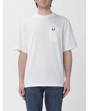 Fred Perry Cotton T-Shirt With Logo - White