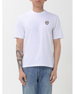 Blauer Basic Cotton T-Shirt With Logo - White