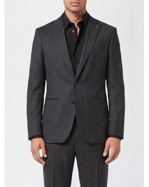 Billionaire Blazer De Botonadura Sencilla A Rayas - Gris