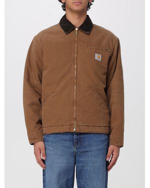 Carhartt Chaqueta Detroit De Algodón Orgánico Con Cuello De Pana - Azul