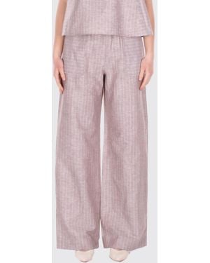 Max Mara Fauna Wide Leg Trousers - Pink
