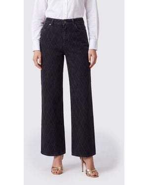 Balmain Mid-Rise Wide-Leg Jeans - Blue