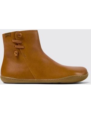 Camper Flache Stiefeletten Damen - Braun