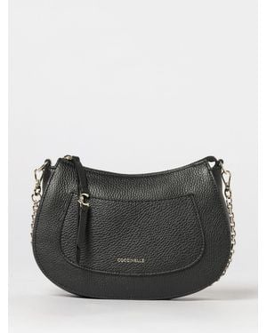 Coccinelle C-Easy Grained Leather Bag - Grey