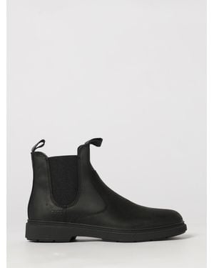 BOSS Ferling Full-Grain Leather Chelsea Boots With Rubber Sole - Black