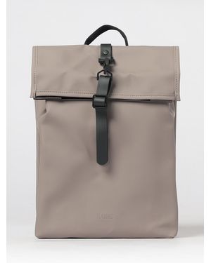 Rains Rolltop Rucksack Water-Repellent Backpack With Adjustable Shoulder Straps - Natural