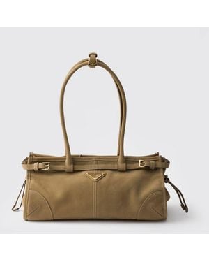 Prada Bonnie Leather Bag - Metallic