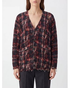 R13 Alpaca Wool Blend Cardigan - Red